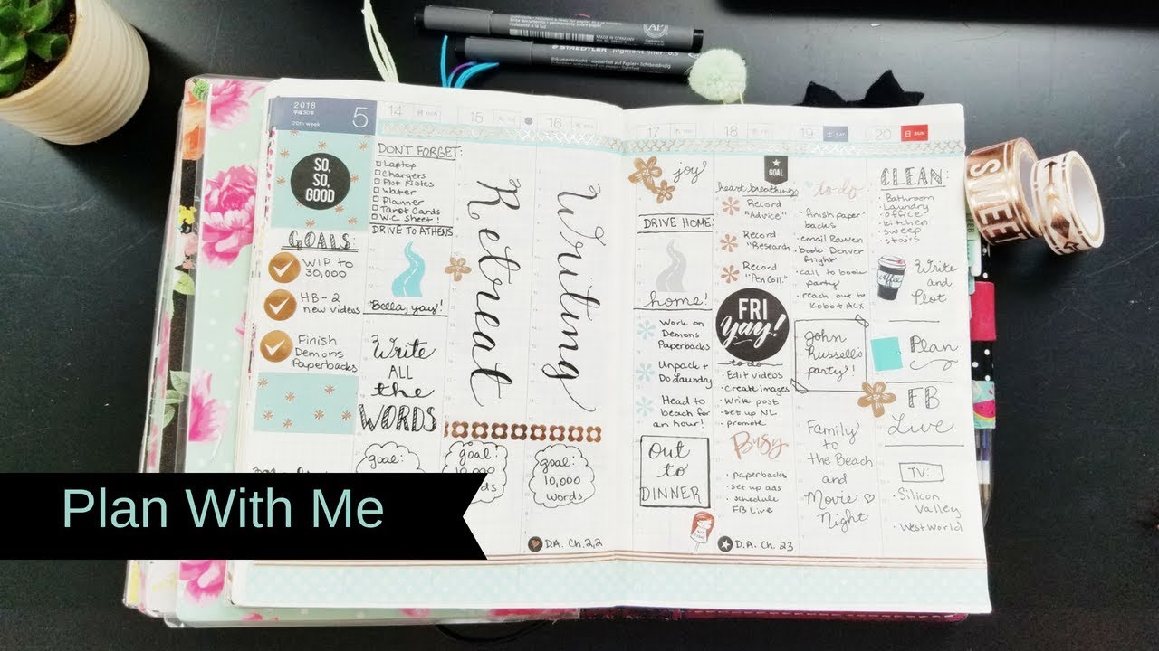 PLAN WITH ME: Hobonichi Cousin [May 2018 Weekly and Daily Pages]