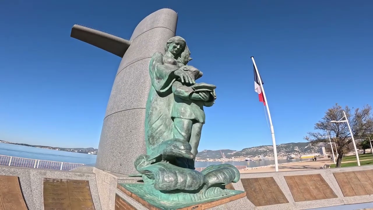 Bain hivernal à Toulon