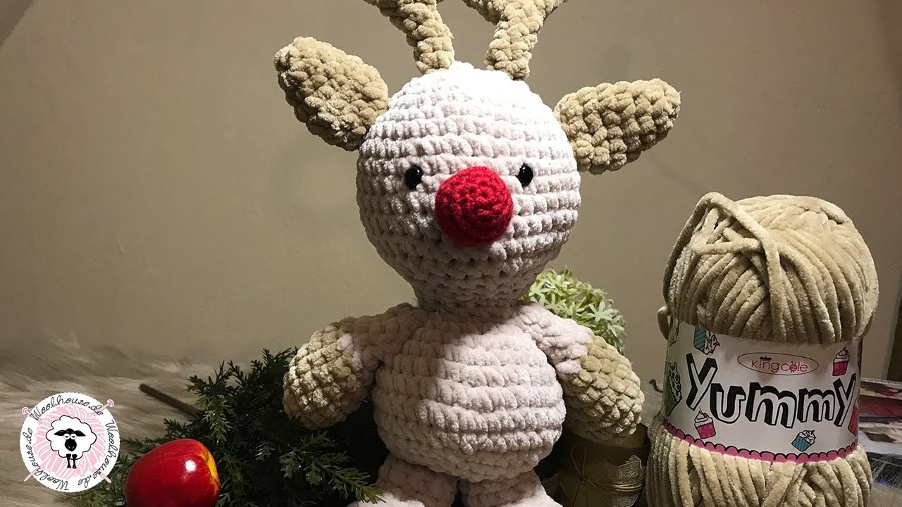 Rentier häkeln #08 / Amigurumi häkeln / Woolhouse.de