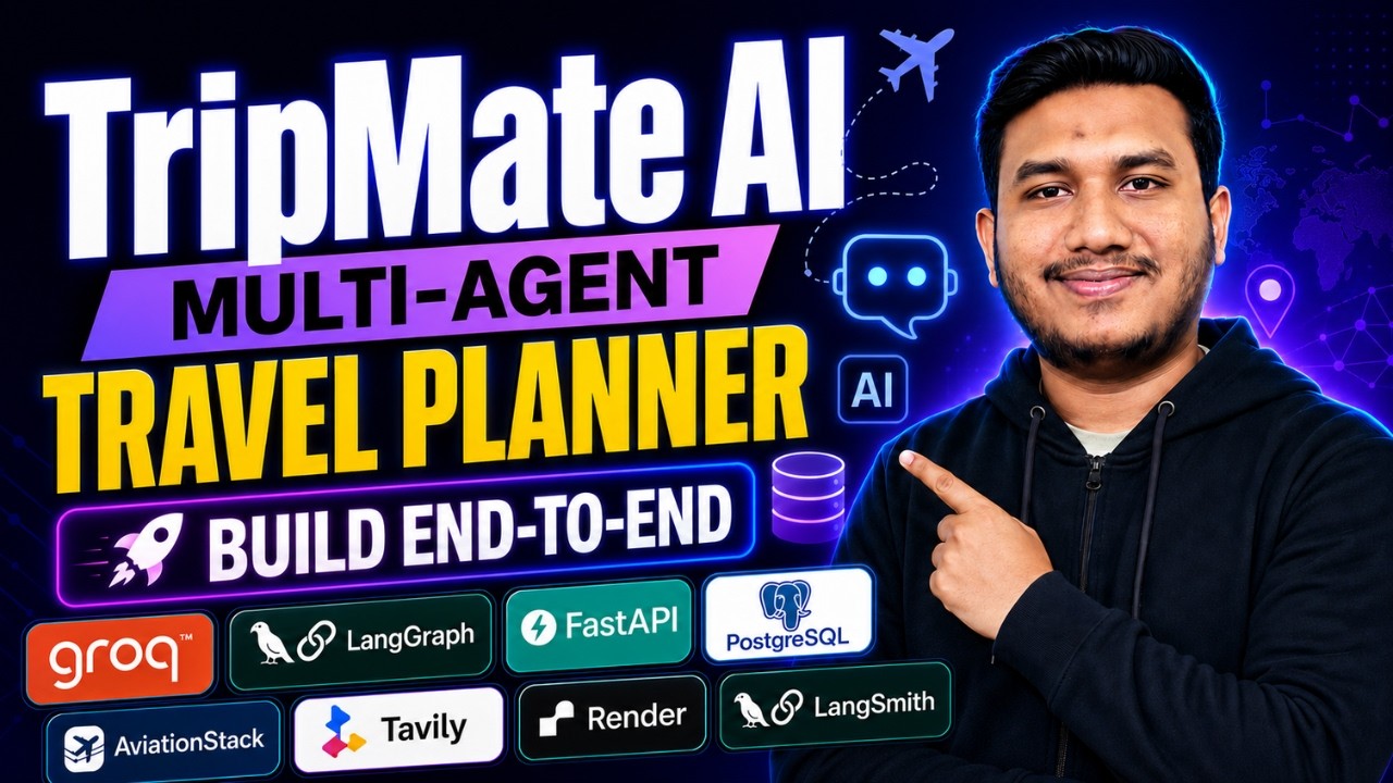 Build TripMate AI End-to-End: Multi-Agent Travel Planner with Groq, LangGraph, PostgreSQL & FastAPI