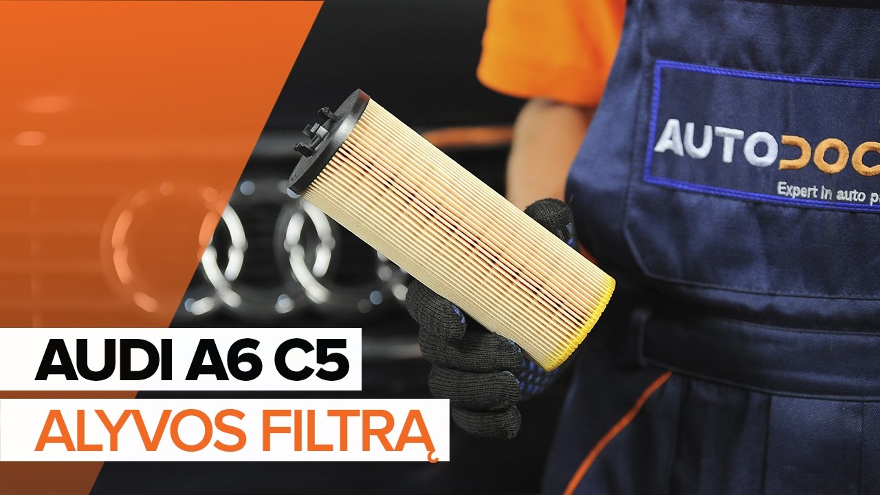 Kaip pakeisti variklio alyvą ir alyvos filtrą AUDI A6 C5 [PAMOKA]