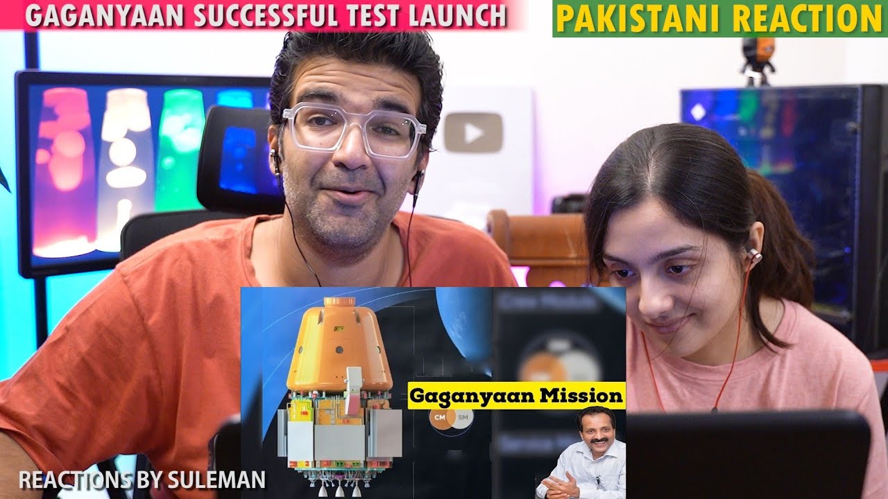 Pakistani Couple Reacts To Gaganyaan Successful Test Vehicle Launch |India's Manned Mission To Space