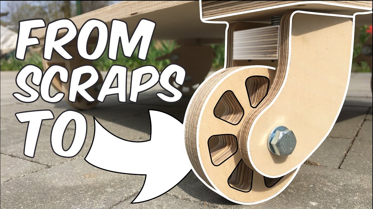 DIY Caster Wheels from Plywood Offcuts. Made on a CNC Router! - Aribabox