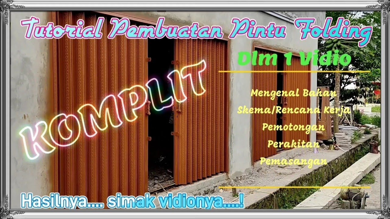 cara Merakit Pintu Folding#pintu harmonika#Pintu Folding gate