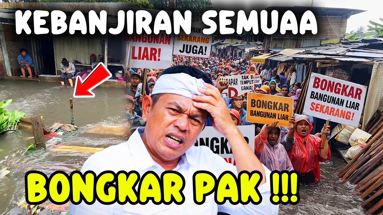 BANGUNAN LIAR BERANI LAWAN KDM ‼️ WARGA ASLI JADI KORBAN - DARURAT BANJIR BEKASI #kdm