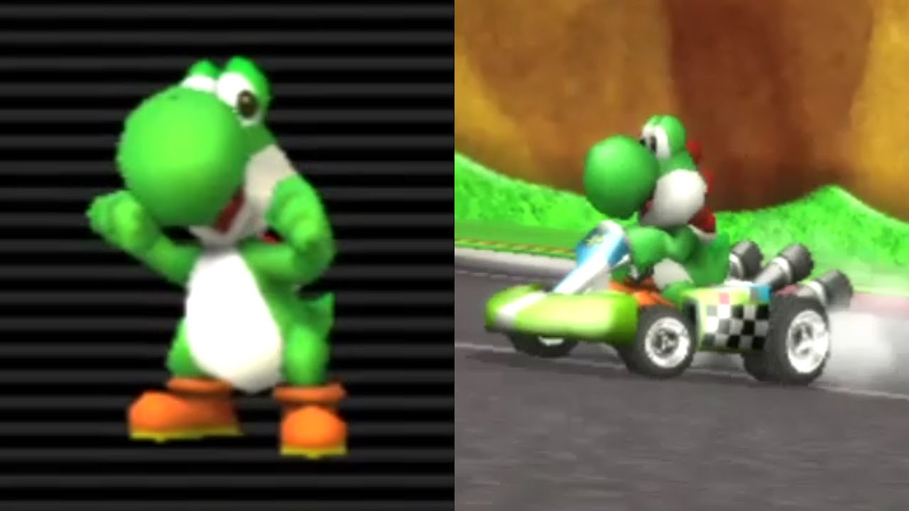 Mario Kart Wii - Yoshi gameplay (Flower Cup/50cc)