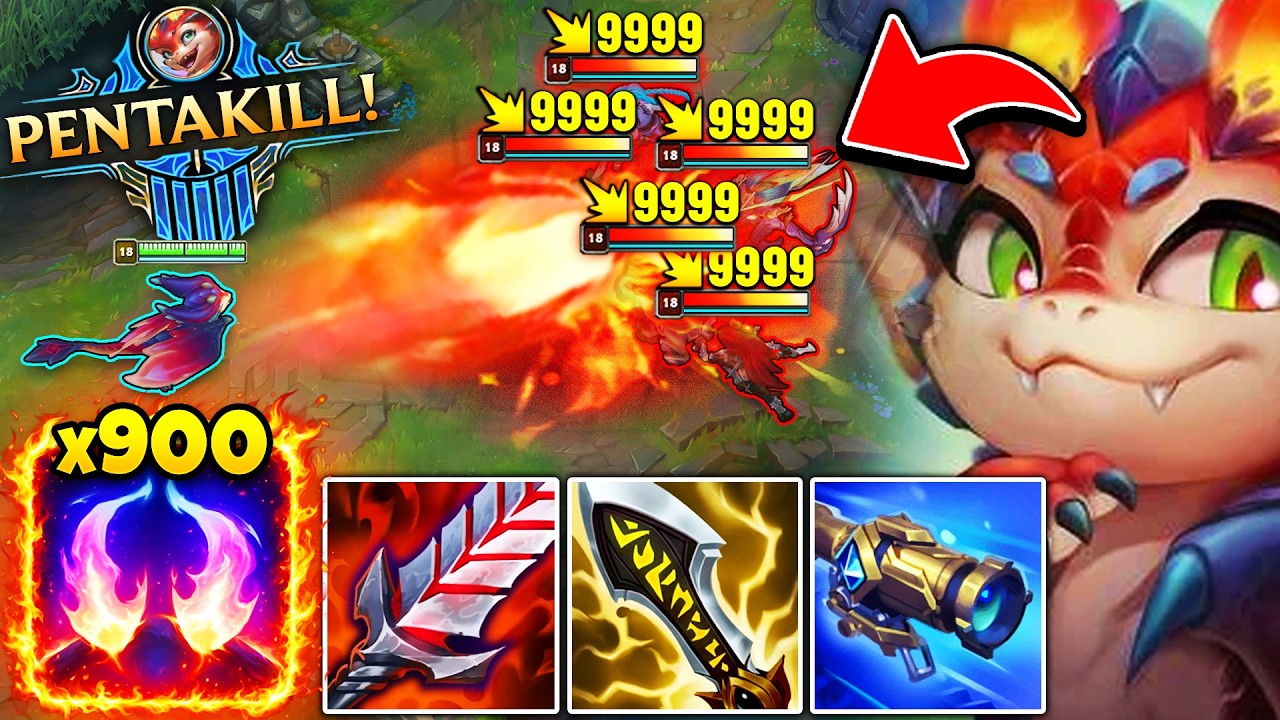 I BROKE THE SMOLDER STACK WORLD RECORD AND OH MY GOD THIS DAMAGE! (900 STACKS, PENTAKILL)