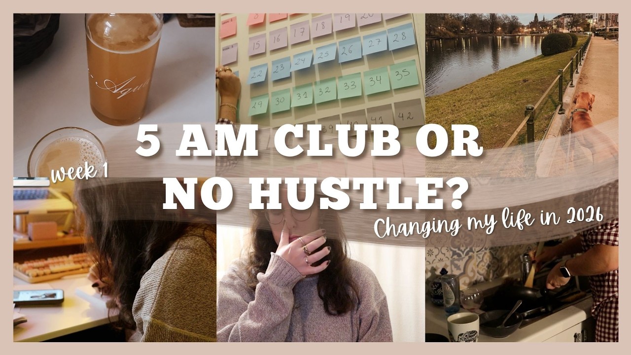 Changing my life in 2026 - Week 1: Small Habits for Big Energy Shifts (No Toxic Productivity)