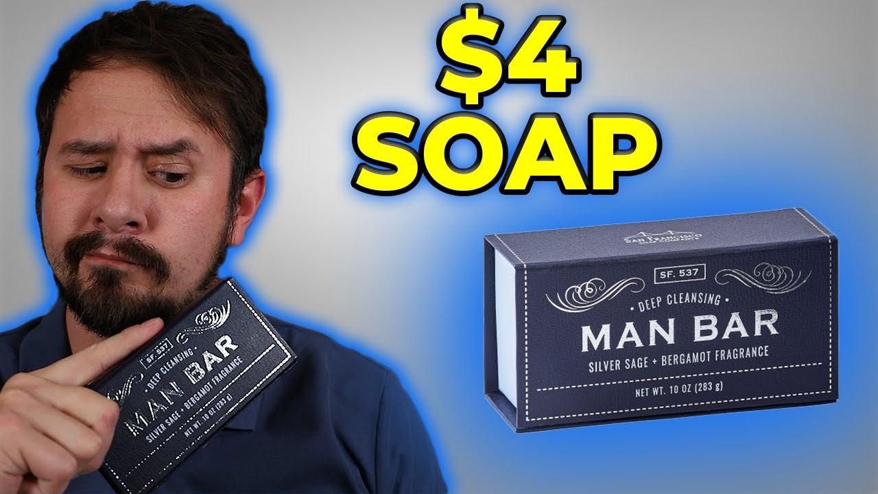SAN FRANCISCO SOAP COMPANY MAN BAR SILVER SAGE & BERGAMOT SOAP REVIEW - CHEAP MEN'S BAR SOAP