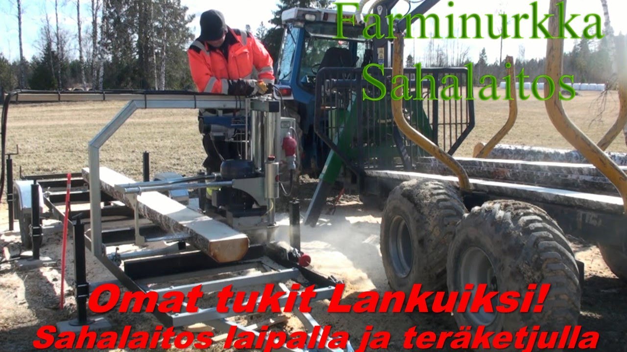@Farminurkka sahalaitos laipalla ja teräketjulla