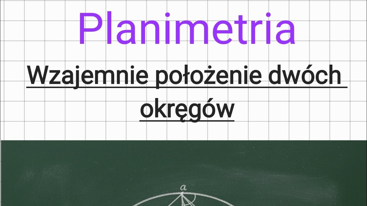 TO DWOJE OCZU? TO DWA OKRĘGI!!! Wzajemne położenie dwóch okręgów