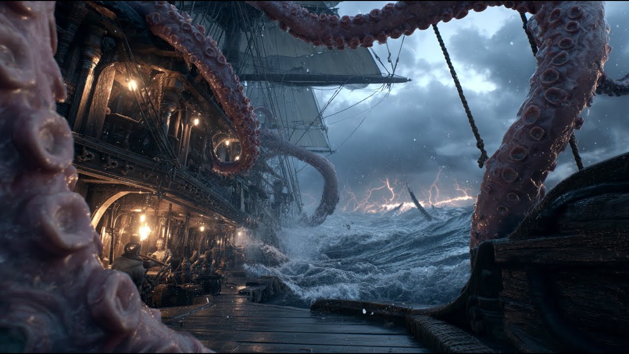Muscular Kraken Wraps Around The Ship, The Vessel Cracks Under Immense  | HFY | A Short Sci-Fi Story