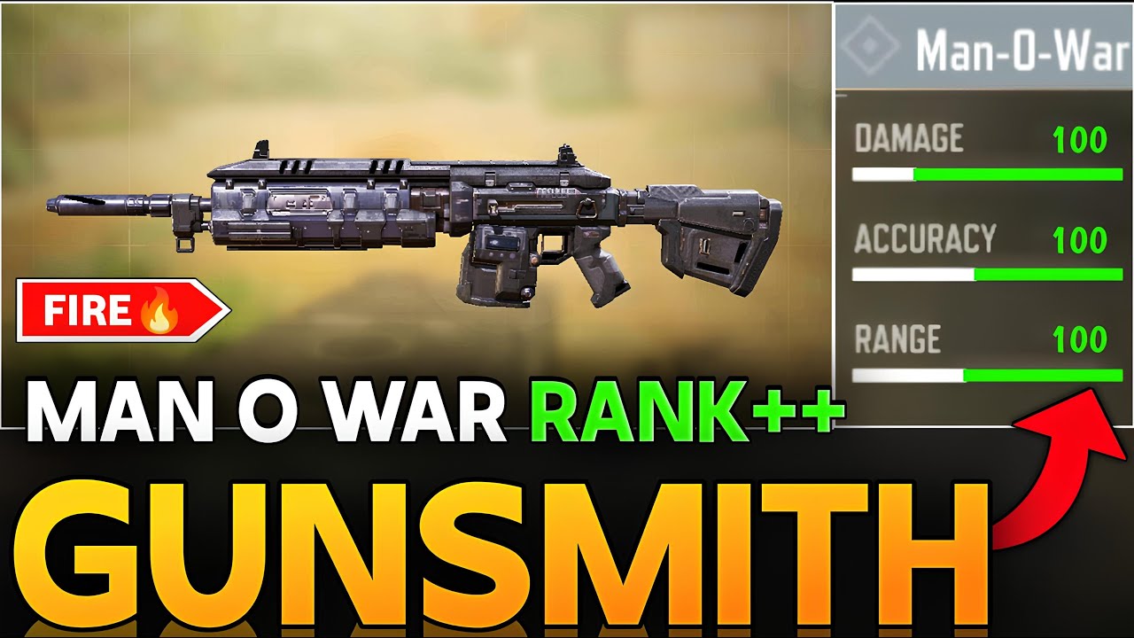 MAN O WAR THERMITE THE NIGHTMARE OF ALL CODM PLAYER'S BEST GUNSMITH | MAN O WAR RANK BUILD |