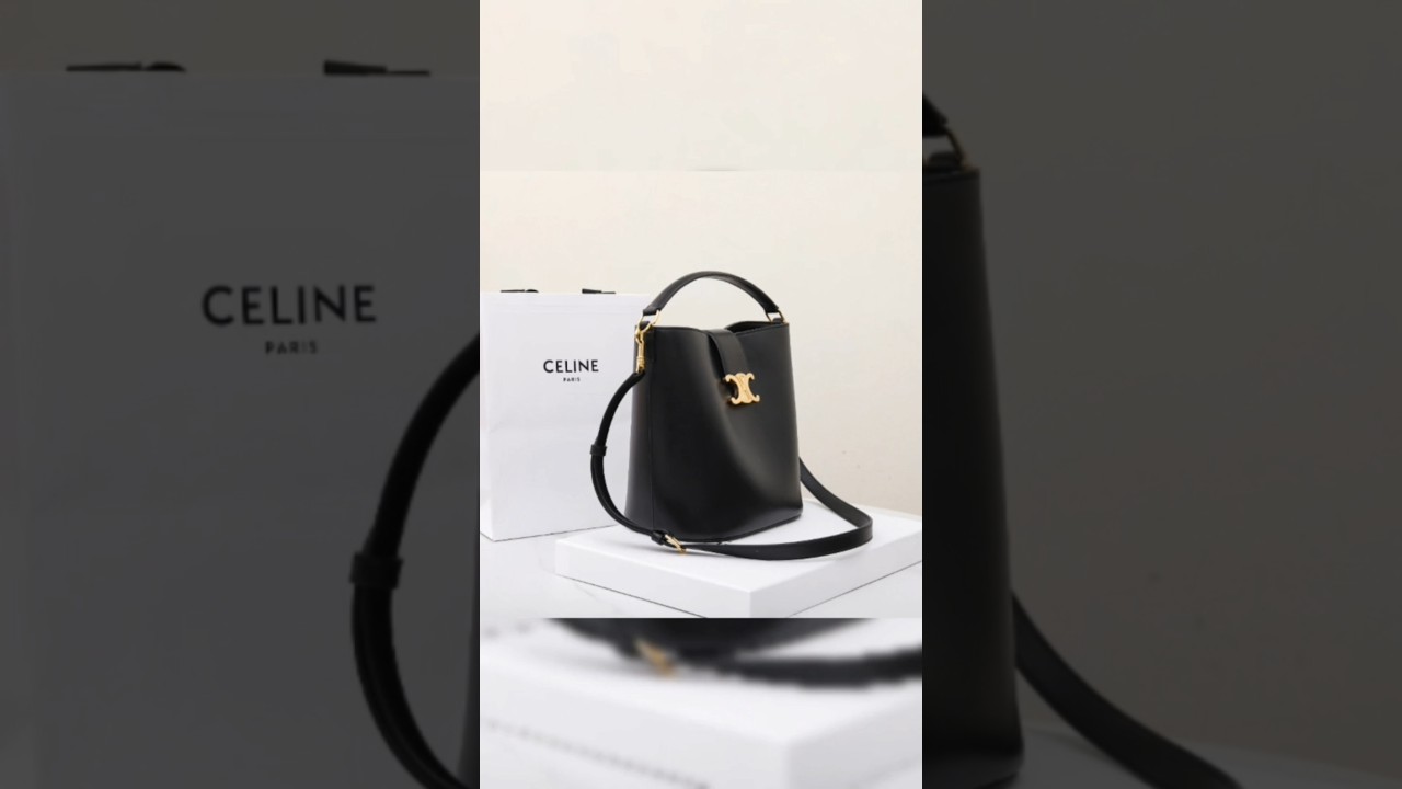Your Newest Luxury Obsession - Celine Louise Smooth Calfskin Bucket Bag 