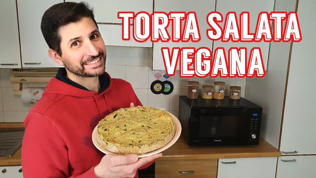 Torta salata vegana | Ricetta base semplice | Ripieno gustoso con tofu, anacardi e verdure