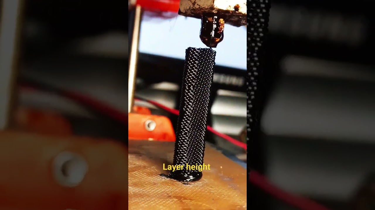 Experimenting with layer height, 3D Printing #art