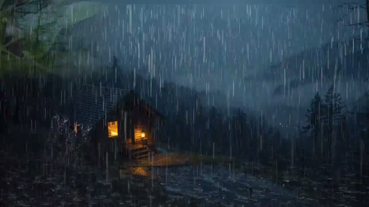 Heavy Rainstorm ASMR for Deep Focus and Restful Sleep | Relaxing Rain Noise for Stress Relief