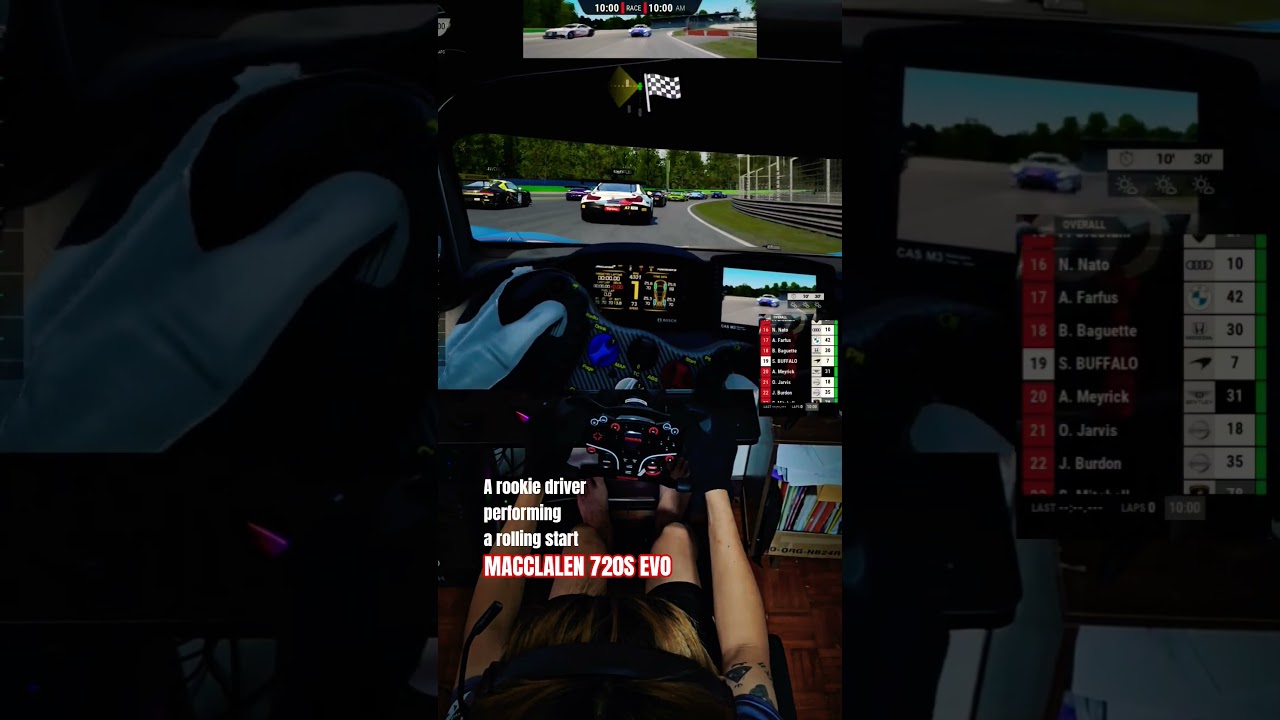 A rookie driver performing a rolling start#assettocorsacompetizione#assettocorsa #racing