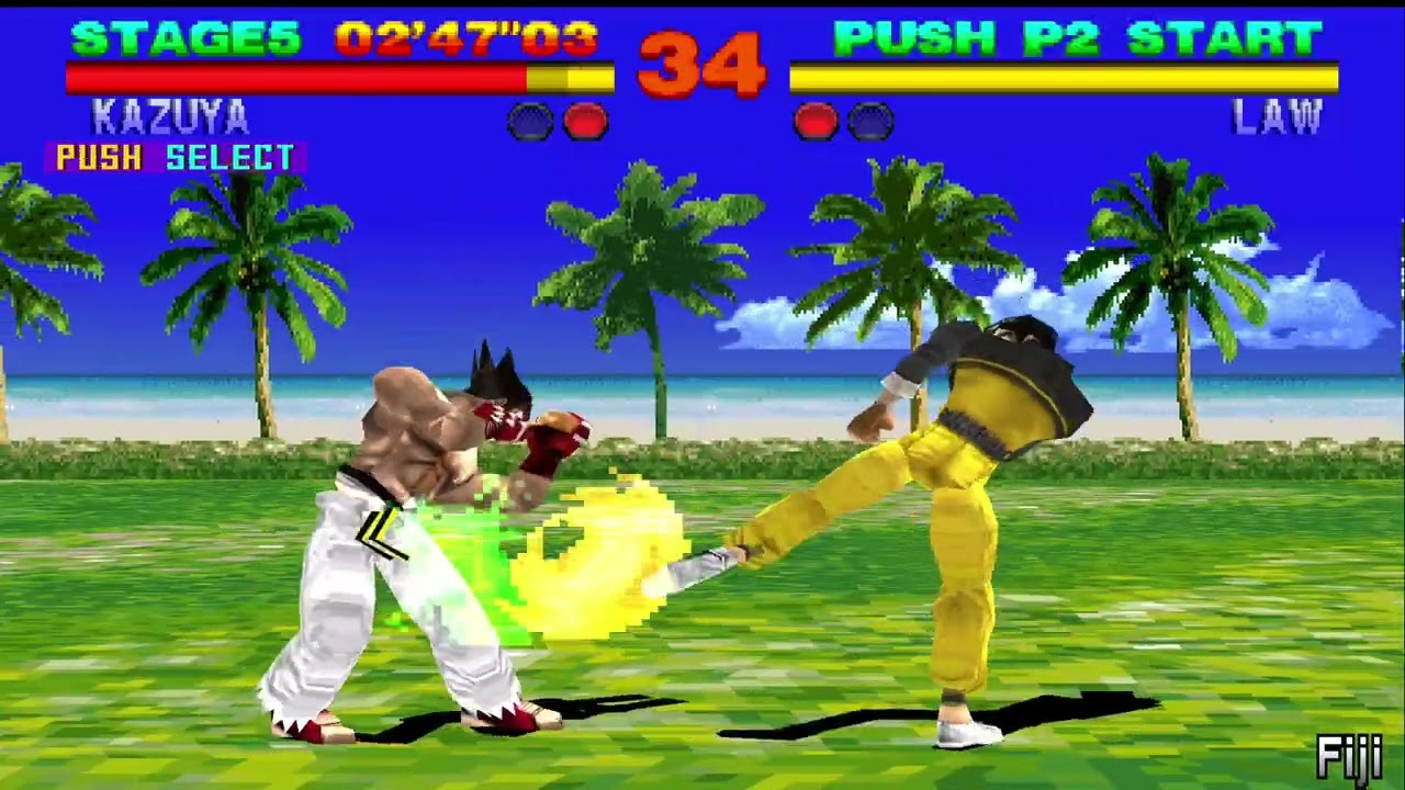 Tekken 1 - Kazuya Arcade/Story Mode Part 1/2