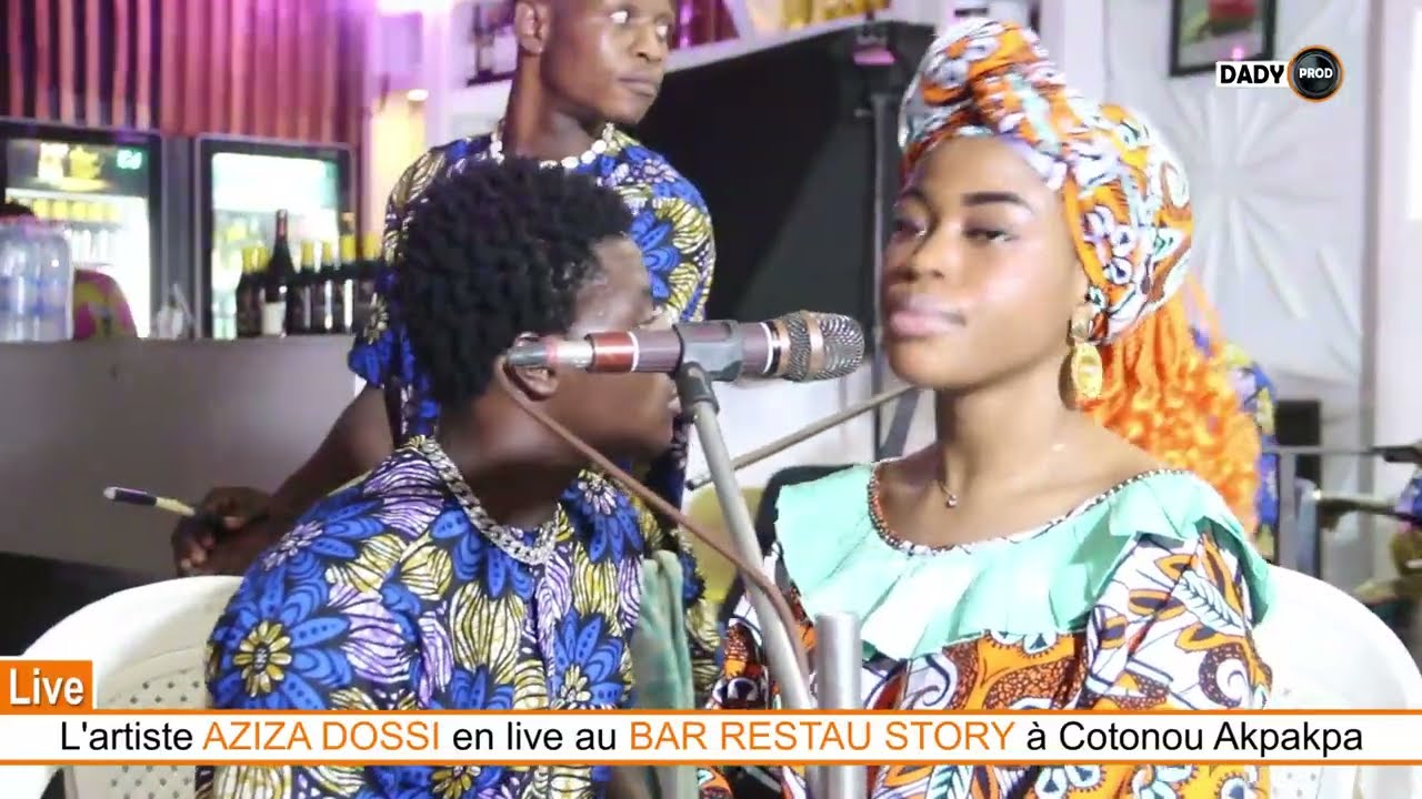 AZIZA DOSSI en live au BAR RESTAU STORY à Cotonou Akpakpa