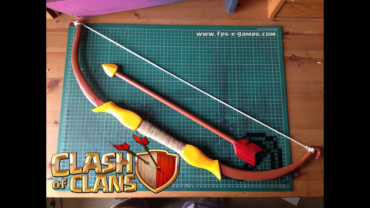 How to Make a Clash of Clans Archers Bow & Arrow