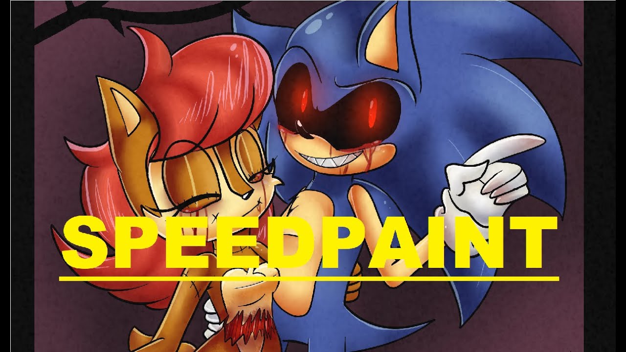 Speedpaint: Sonic exe and sally exe