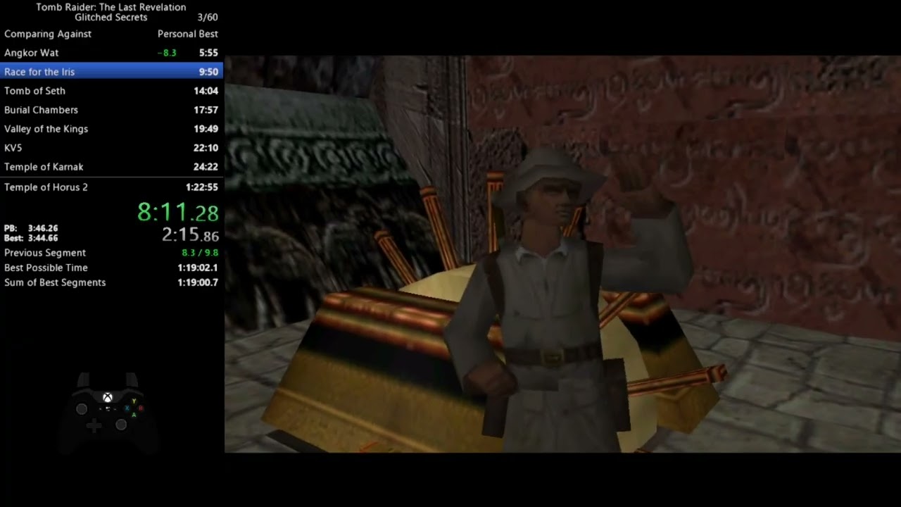 Tomb Raider: The Last Revelation - Glitched Secrets Speedrun - 1:20:39