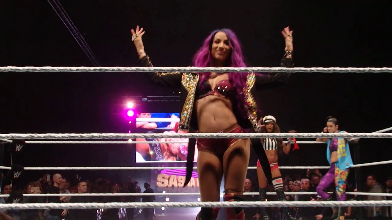 Asuka, Bayley, Sasha Banks, Alicia Fox, Nia Jax, Dana Brooke & Alexa Bliss Entrance WWE Live Hamburg
