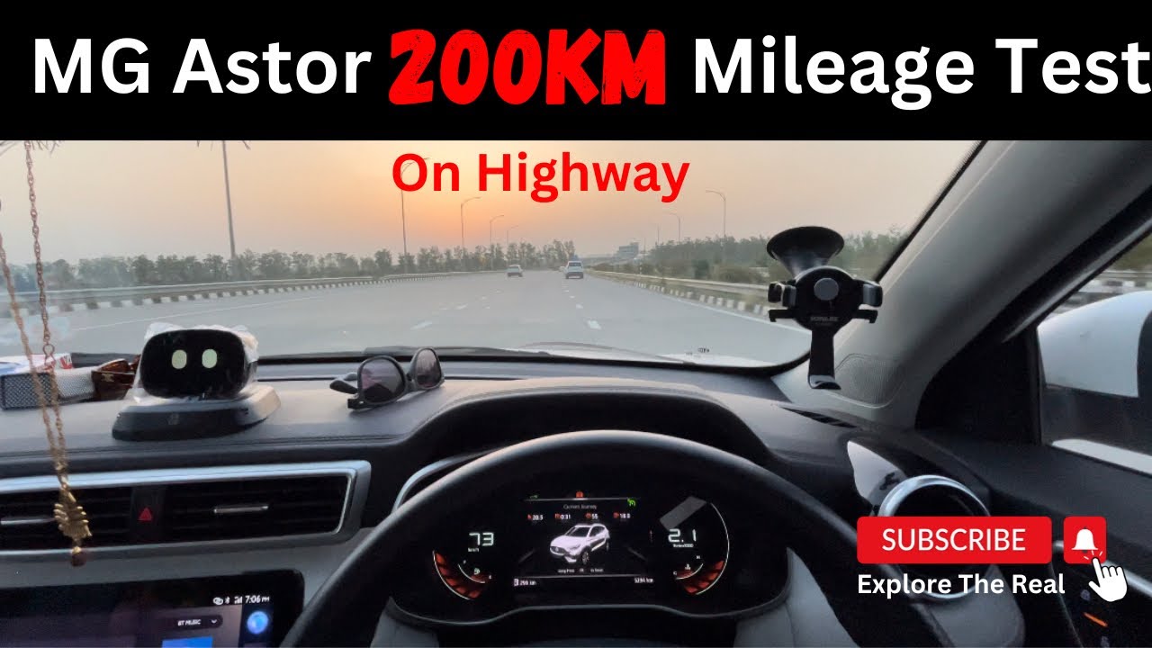 MG Astor 2023 Mileage Test | 200 km on Highway | कितने एवरेज देती है MG Astor 2023 | MG Car Average
