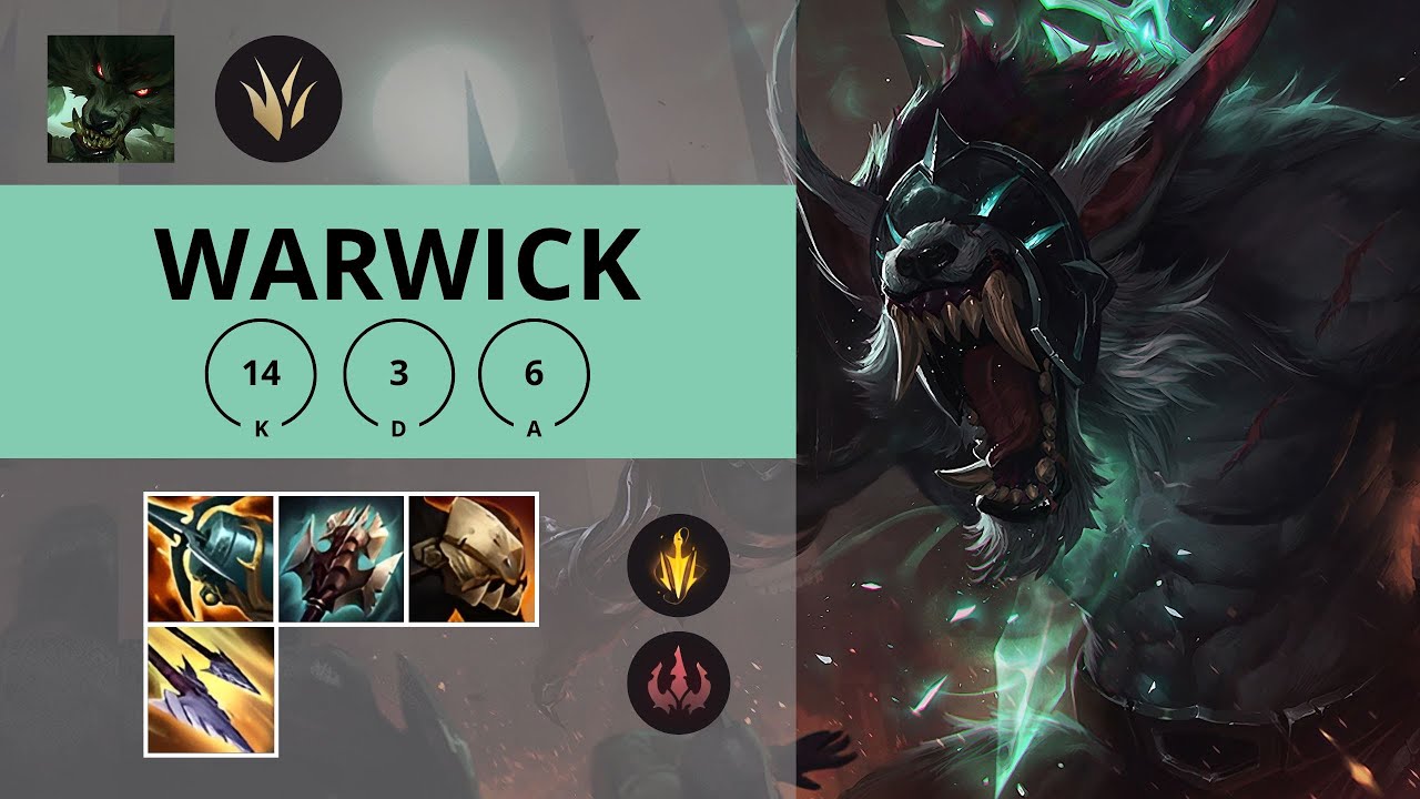 WARWICK JUNGLA 🔥14/3/6 | League of Legends | Oro