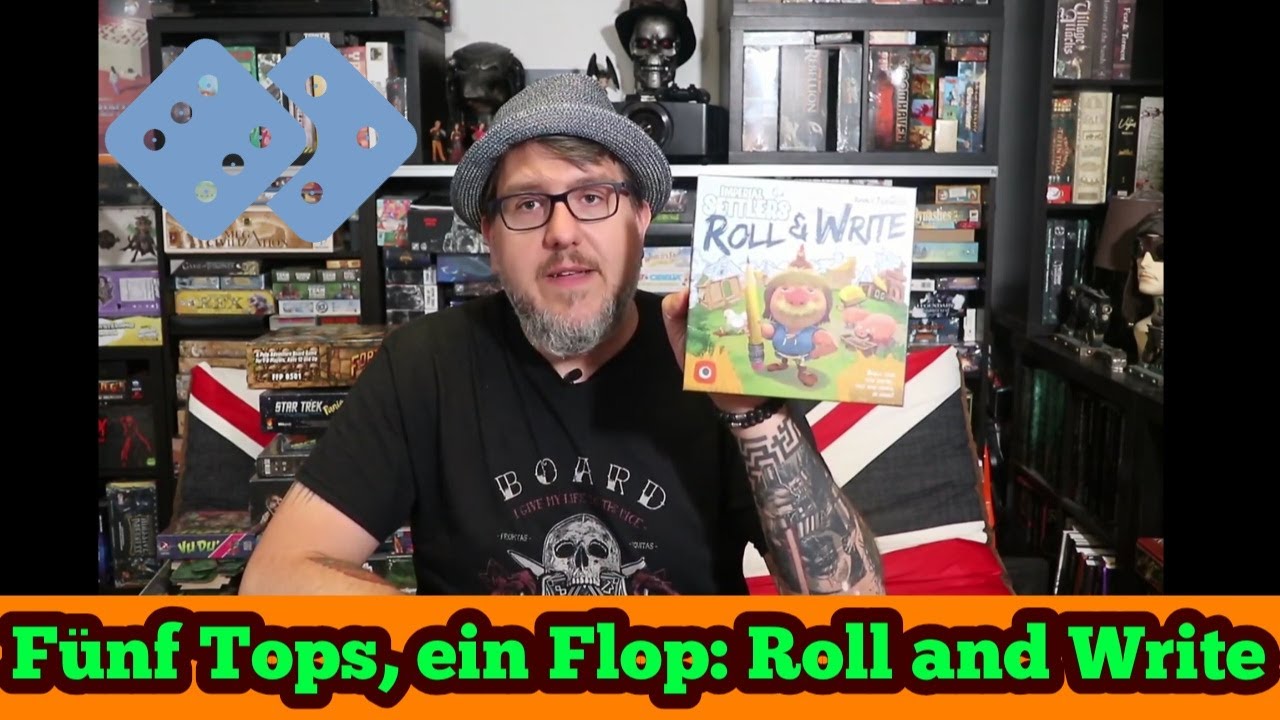 Fünf Tops, ein Flop #1: Roll and Write Spiele (Corinth, Imperial Settlers Roll and Write...,)