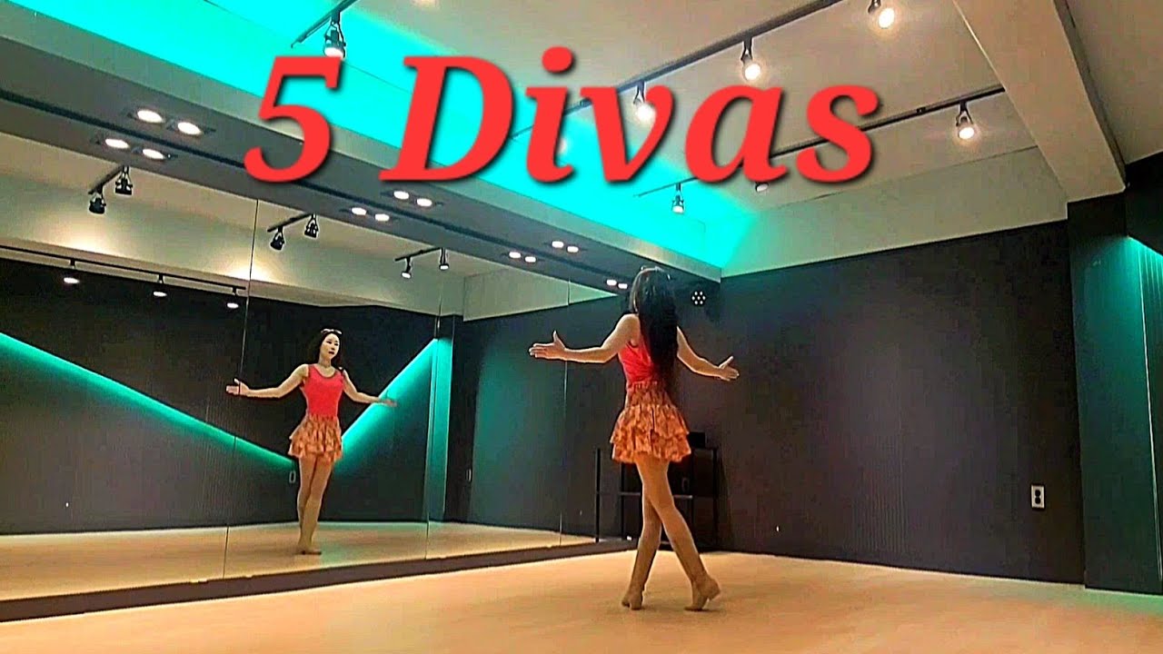 5 Divas Line Dance | 5 디바스 라인댄스 | High Improver 