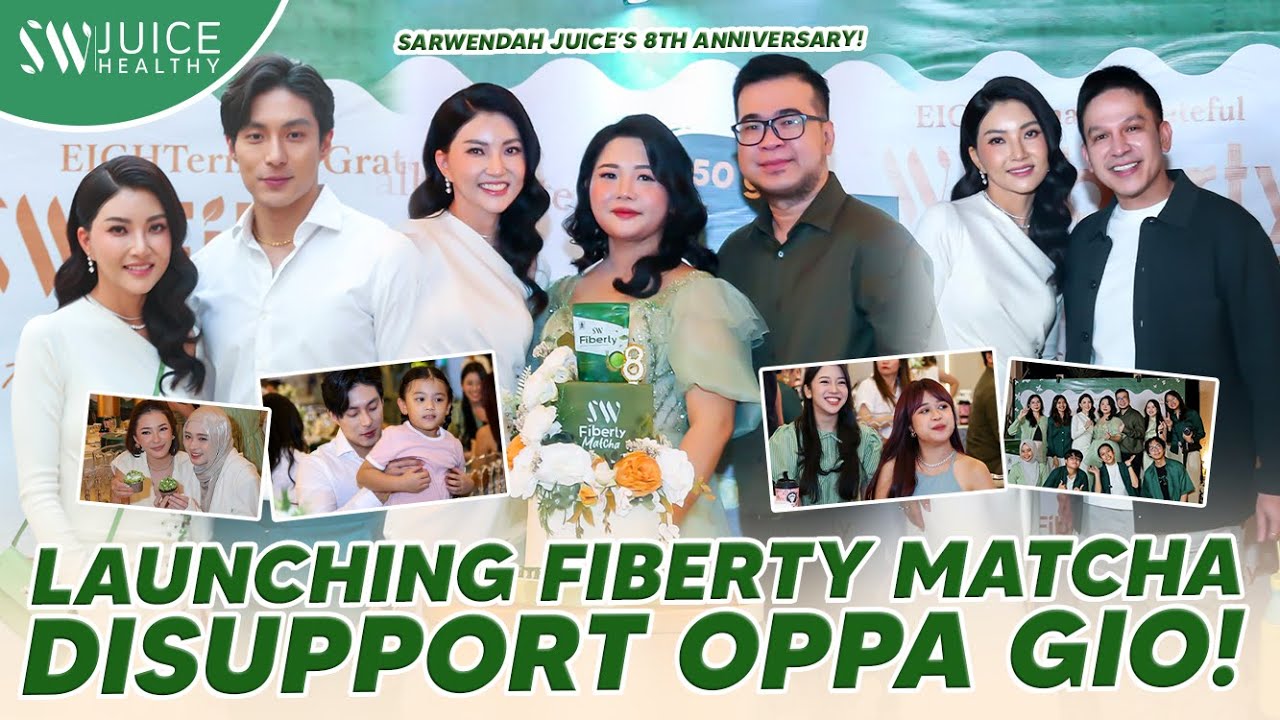 ANNIVERSARY  KE - 8 TAHUN, BUNDA LAUNCHING FIBERTY MATCHA