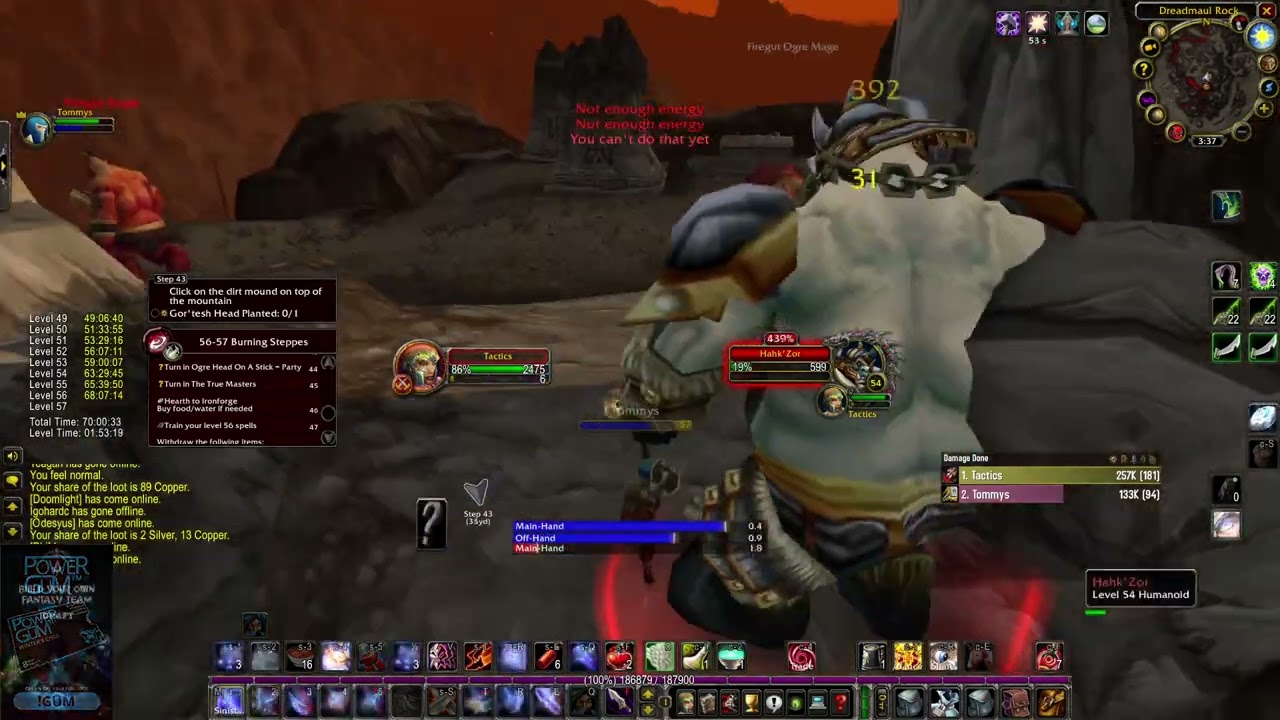 World first hardcore 60 - Classic WoW SoM --- Level 56-60