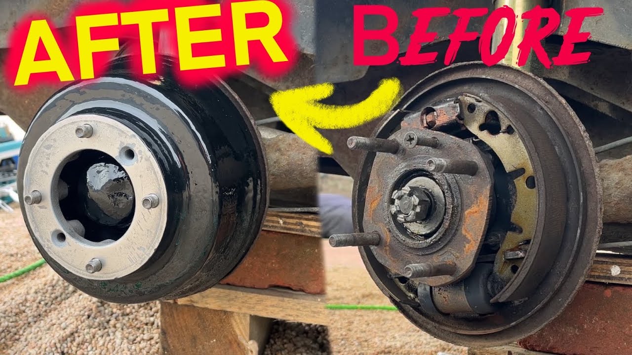 CHANGE THE REAR WHEEL BEARING AND RESTAUR REAR DRUM  - CLASSIC MINI🚗 ASMR