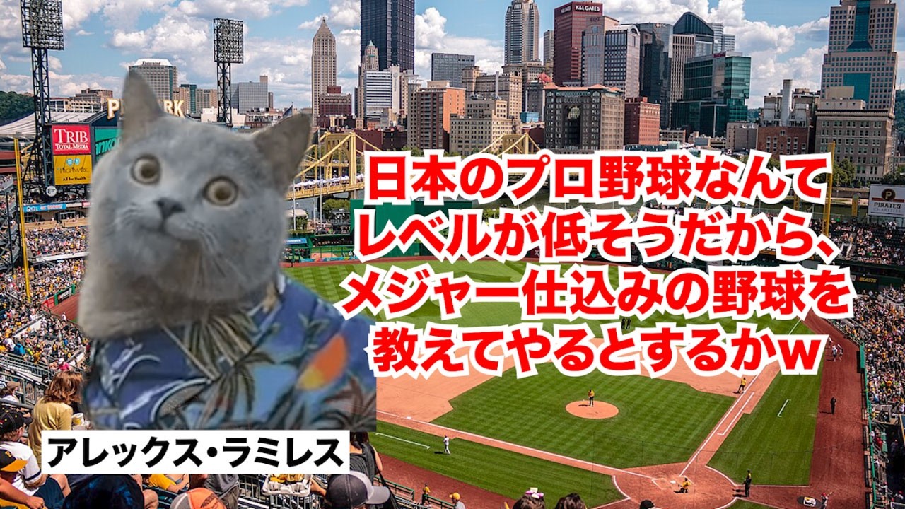【アレックス・ラミレス】日本プロ野球はレベルが低い！？日本国籍を取得したメジャーリーガー #猫マニ #猫ミーム