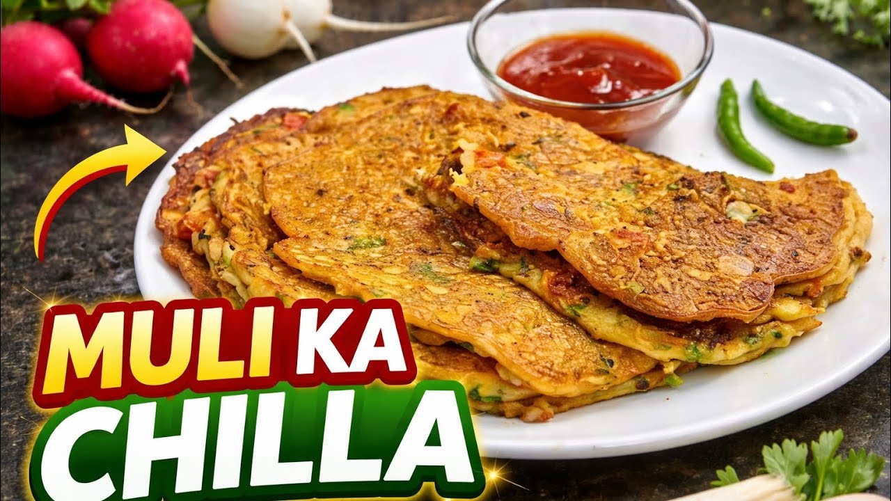 मूली की एकदम नयी और टेस्टी रेसिपी जिसे खाकर सभी तारीफ करे Mooli Ka Cheela Recipe/Tasty Nasta |