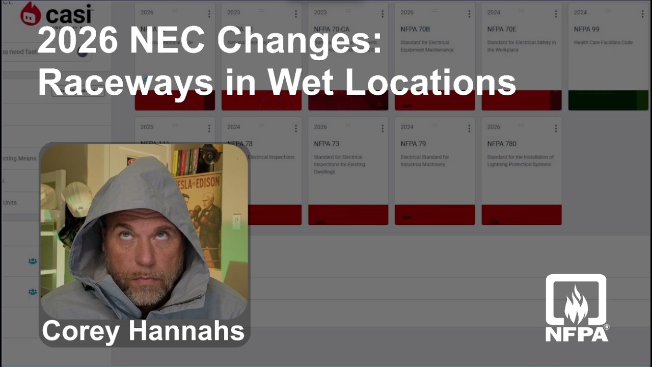 2026 NEC Changes: Raceways in Wet Locations