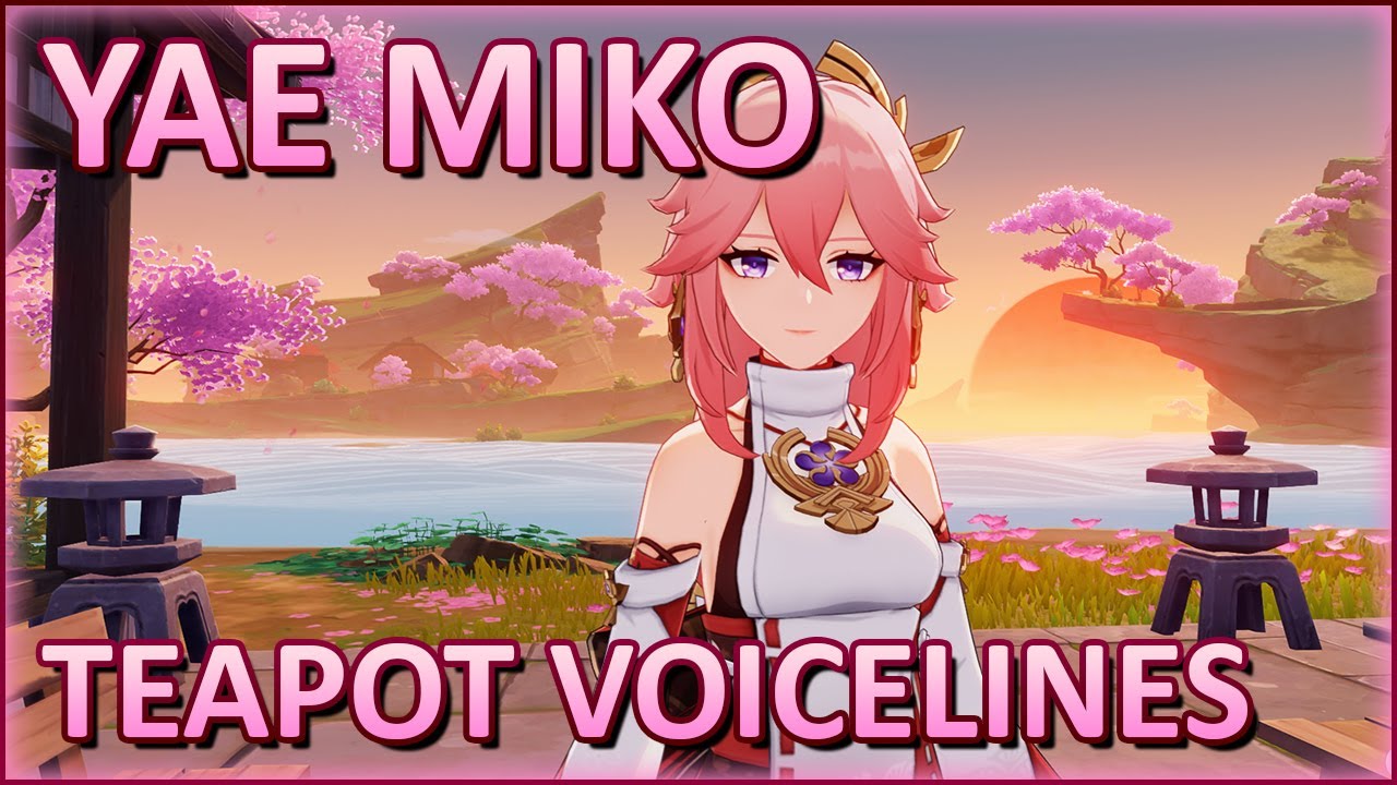 All Yae Miko Serenitea Pot voicelines (English) - Genshin Impact