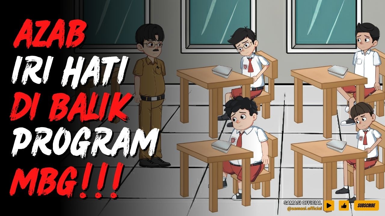 AZAB IRI HATI DI BALIK PROGRAM MAKAN BERGIZI GRATIS | ANIMASI AZAB | CERITA AZAB
