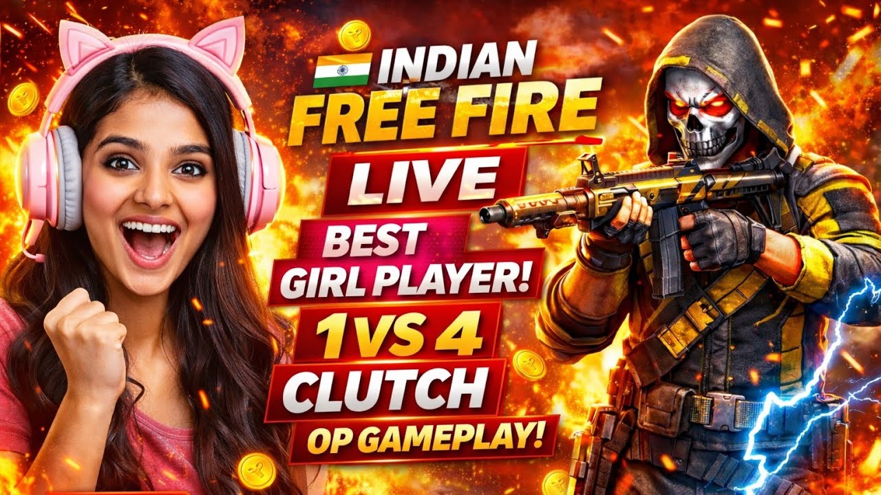 Tonik gaming  live free fire game custom 1vs 4 pro game play