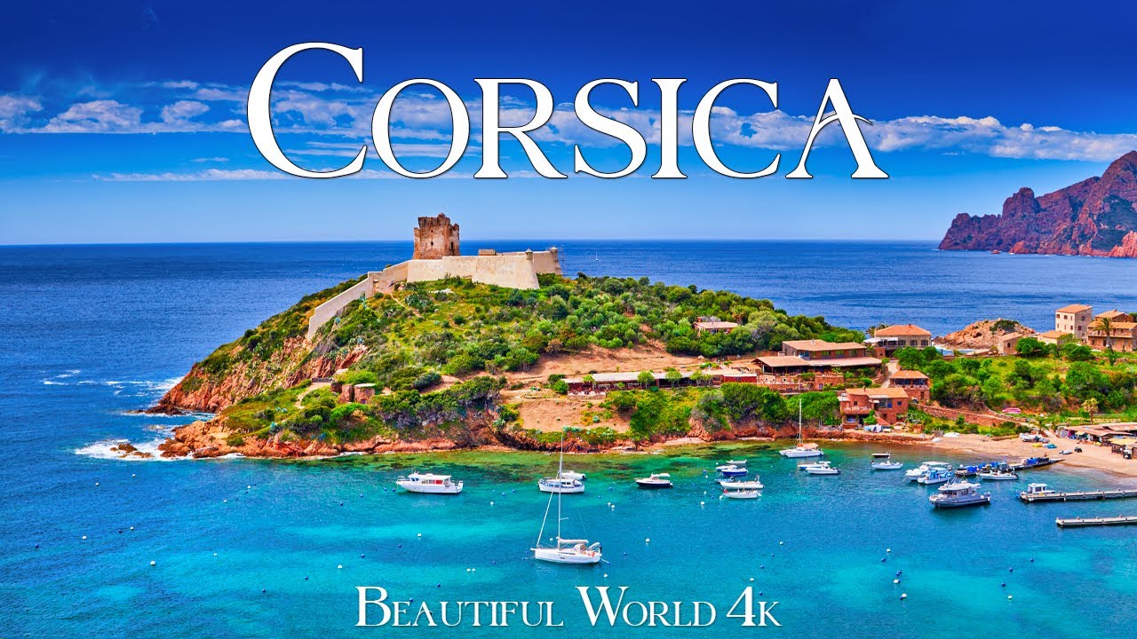 Corsica 4K Nature Relaxation Film - Расслабляющая фортепианная музыка - Travel Nature