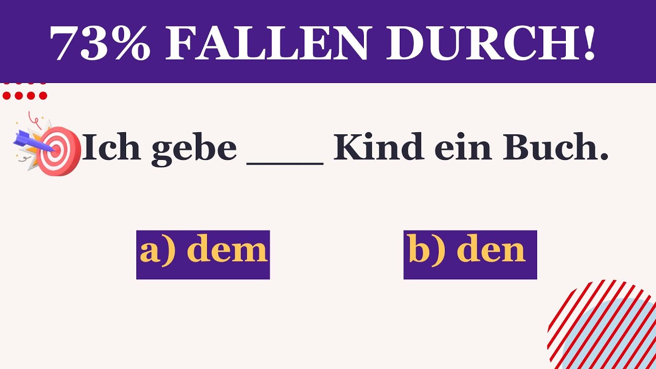 den oder dem? Die häufigsten Fehler und wie man sie vermeidet