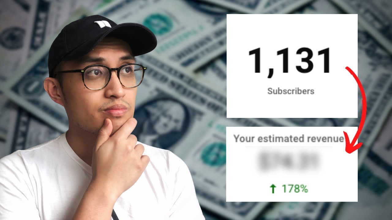 How much YouTube pays me with 1000 subscribers / 20000 views