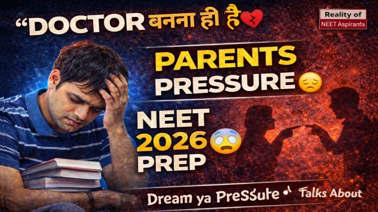 Parents Pressure vs NEET Preparation 😓 | Stress को Motivation कैसे बनाएं?