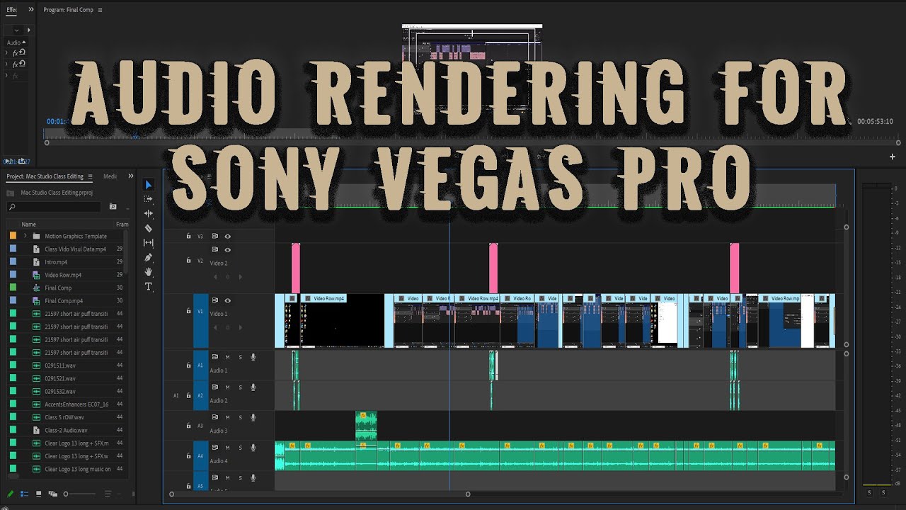 🎤Sony Vegas PRO 19: Best Audio Render Setting for Broadcast Quality | Tutorial Class-4   Hindi/Urdu🎤