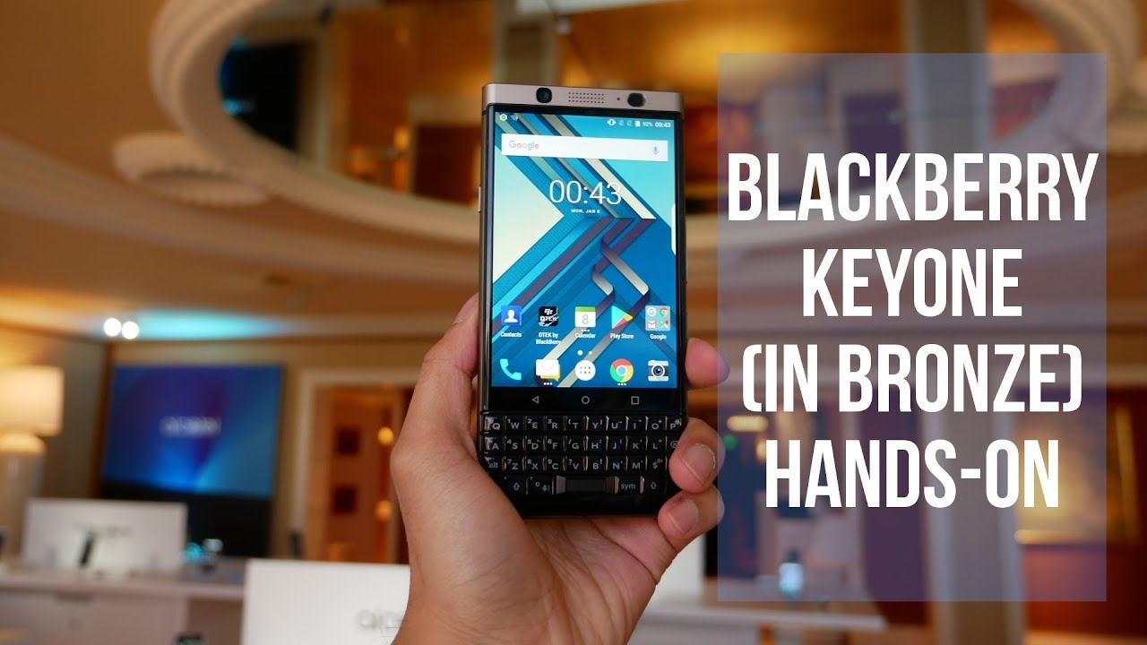 BlackBerry KEYone in bronze hands-on