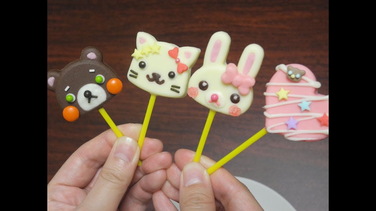 100円の型で簡単スイーツ　チョコレート編　Model of pretty chocolate