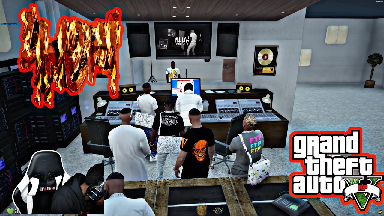 YBN almighty jay Aka Jae Savage New Artist “On Go” Studio Session!! | GTA V RP