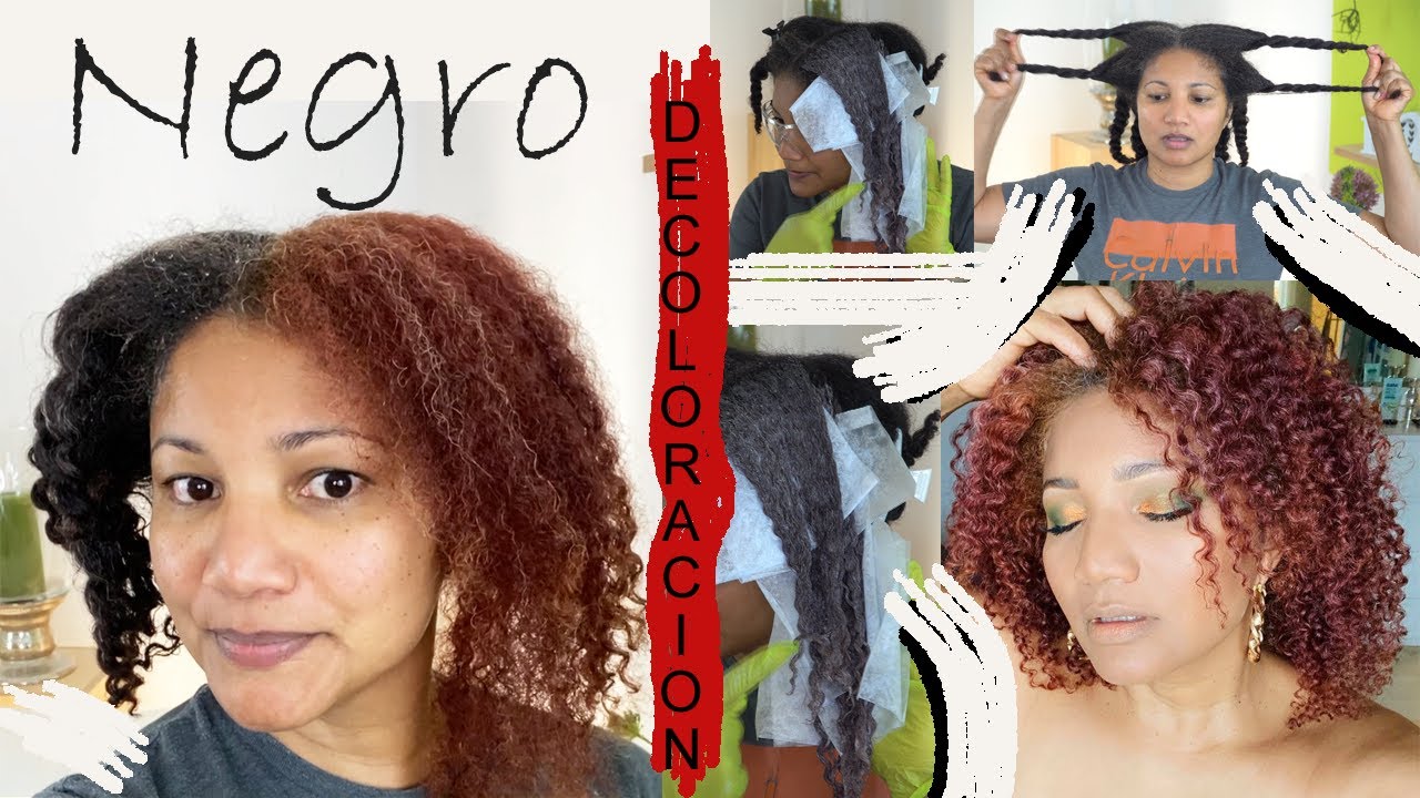 DECOLORANDO el cabello RIZADO en casa CON SHAMPOO decolorante | Decoloración con shampoo cero daños